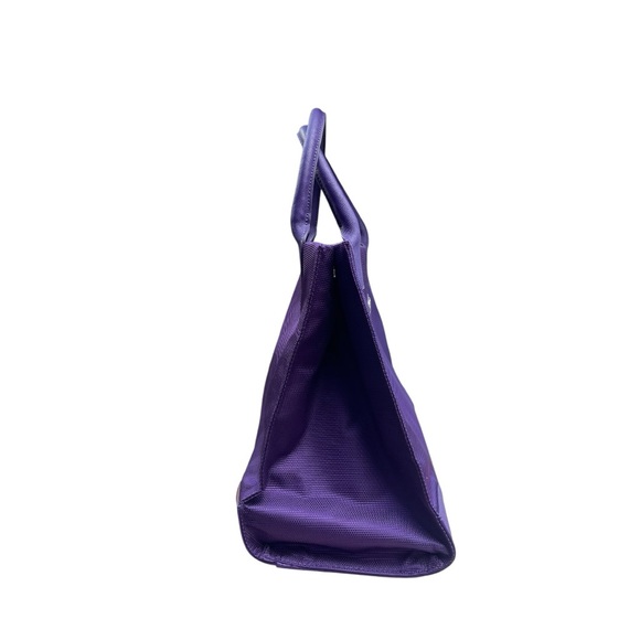 JOY Mangano Signature Tote in purple. Great for travel, business or weekend bag. - Picture 7 of 8